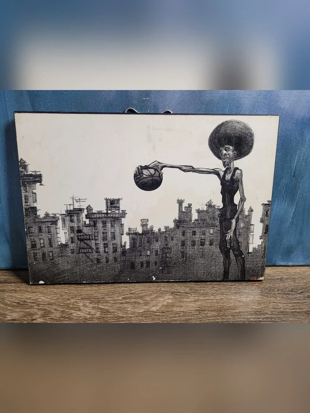Vintage Justin Bua The Ballers Wooden Wall Art 2009 Target Exclusive Pre Owned